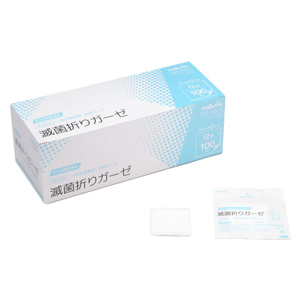 滅菌折りガーゼ 12折 50×50mm 100枚入 SG5050-12P