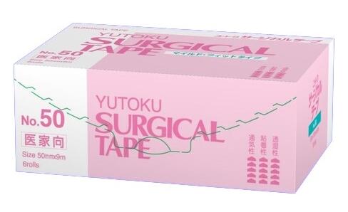 祐徳薬品工業　サージカルテープ　NO.50　50mm×9m　6巻入　937-01058