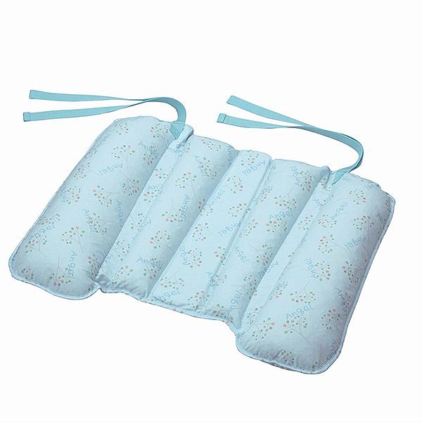 エンゼル 　通気ビーズクッション（車いす用）　背中用　1693　ブルー