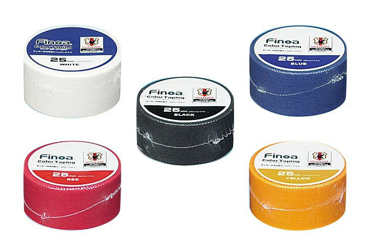 Finoa(フィノア) シュリンク Fカラーテープ 25mm (1ケース)ネット通販 サッカー 用品 セール
