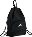 【ネーム加工可】アディダス adidas サック型 ボール用ナップ サッカー 黒 1個入れ 横40×縦50cm AKM33BK