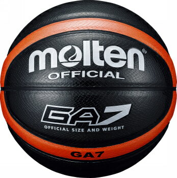 【人気商品です】モルテン molten バスケットボール　GA7 7号球 ブラック 貼り・人工皮革 BGA7-KO