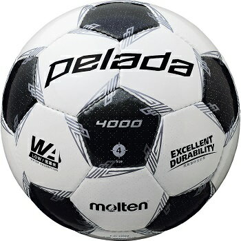 【ネーム加工可】モルテン molten サッカーボール ペレーダ4000 土用 4号球 ホワイト×メタリックブラック 検定球 F4L4000通販 サッカー 用品 セール