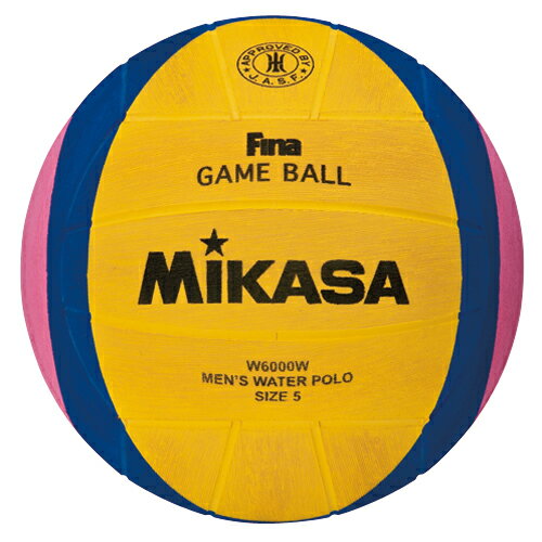 ミカサ MIKASA　ウォーターポロ　W6000W　一般男子・大学男子・高校男子用　水球ボール　検定球　国際公認球