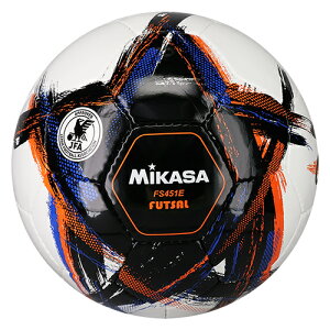【ネーム加工可】ミカサ MIKASA フットサルボール OrgestA 4号 ブラック 手縫い 人工皮革 検定球 FS451E-BK