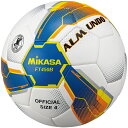 サッカーボール（ジュニア） 【在庫なし】【ネーム加工可】ミカサ MIKASA サッカーボール 4号球 張り・人工皮革 ALMUNDO ブルー／イエロー 小学生用 検定球 FT450B-BLY