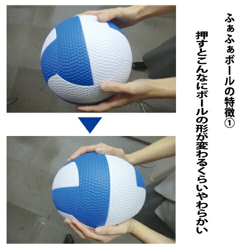 ミカサ MIKASA ふぁふぁスマイルボール 4号 FFF4-WB 白×青 サッカーボール やわらかい素材を使用しているので当たっても痛くない!ネット通販 サッカー 用品 セール