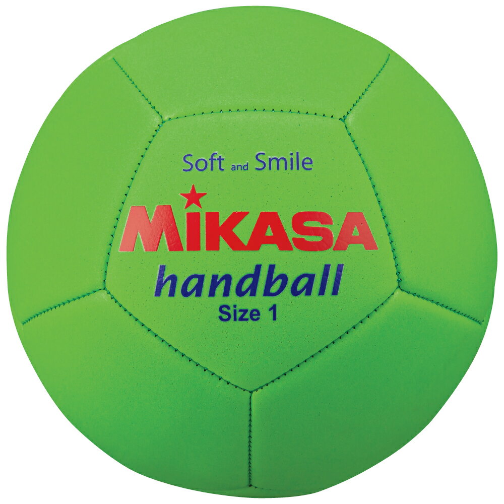 ミカサ MIKASA スマイルハンドボール1号 縫い 約150g TPE(スポンジ素材) STPEH1-LG