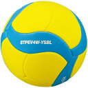 【ネーム加工可】ミカサ MIKASA バレーボール 4号 TPE(スポンジ素材) 縫い 約220g イエロー/サックスブルー STPEV4W-YSBL