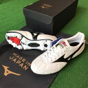 【在庫品】ミズノ MIZUNO サッカー サッカーシューズ サッカースパイク モレリアII JAPAN クロス MORELIA II JAPAN スーパーホワイトパール×ブラック P1GA2002 09