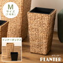 \ レビュー特典あり★ / プランター 7号 7号用 植木鉢 グリーンポット 鉢植え 角型 四角 ウォーターヒヤシンス 水草 アジアン リゾート インナーボックス 丸洗い ごみ箱 ゴミ箱 分別 野菜ストッカー キッチン 軽量 軽い ベージュ ブラウン 茶色