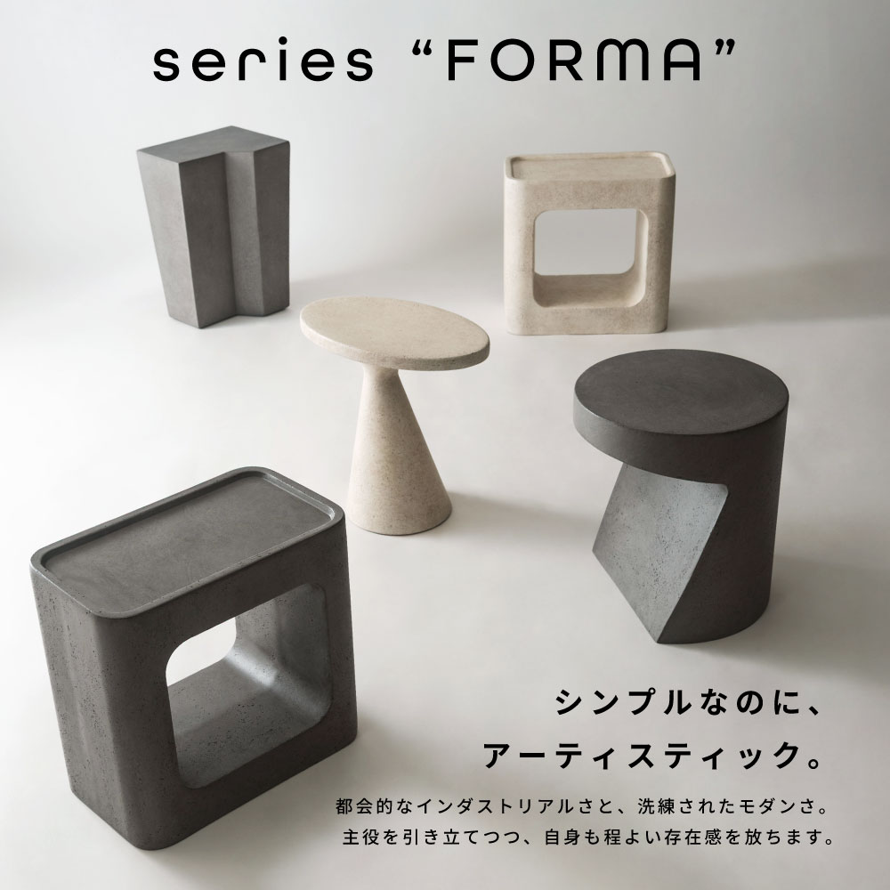サイドテーブル ナイトテーブル 高さ46cm 四角 スクエア 酸化マグネシウム 高級感 コンパクト スリム 花台 ディスプレイ オブジェ リビング 玄関 書斎 グレー アイボリー モダン 北欧 韓国インテリア おしゃれ シンプル 父の日 [3]