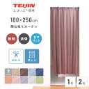\クーポンで10%OFF!/ アコーディオンカーテン テイジン エコリエ カーテン 間仕切り 100×250cm 北欧 暖簾 のれん フリーカット つっぱり U...