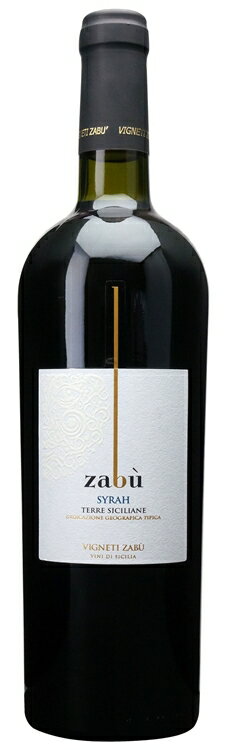 ザブ シラー 750ml【インポーター直送】　｜　イタリア シチリア 赤 ワイン Zabu Syrah ヴィニエティ ザブ