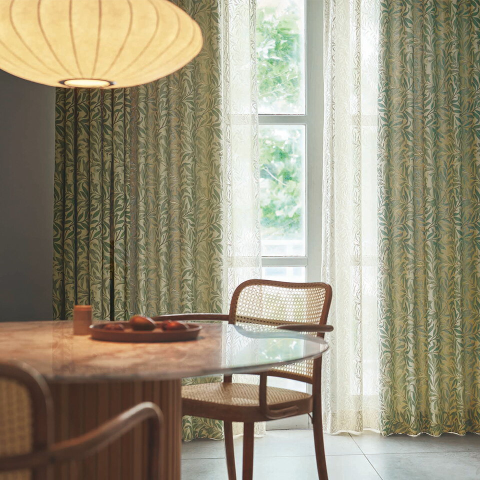 ドレープカーテンMORRISウィロ...