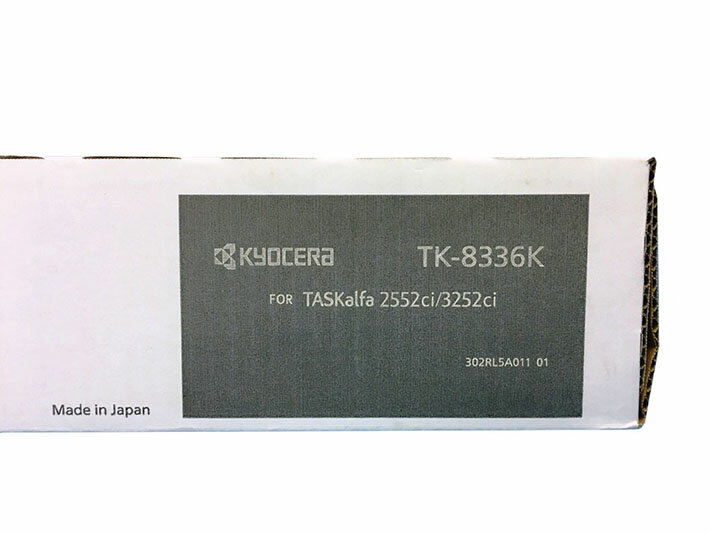 京セラ 純正トナーカートリッジ TK-8336K ブラック 大容量トナー 京セラ純正 黒 トナーカートリッジ 純正トナー インクトナー 純正インクトナー 対応機種： TASKalfa 2552ci TASKalfa 2553ci TASKalfa 3252ci TASKalfa 3253ci 