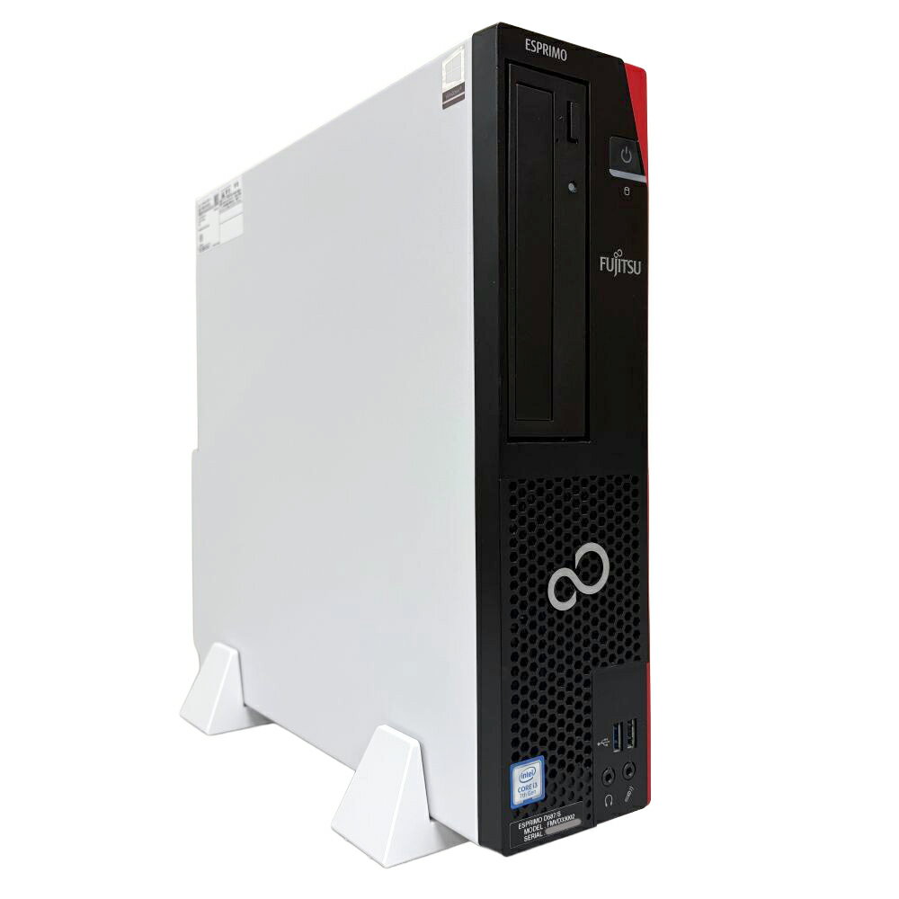 富士通 デスクトップパソコン ESPRIMO D587S FMVD33002 Windows10 Pro 64ビット 第7世代 i3-7100 3.90GHz SSD128GB メモリ8GB DVD-ROM シリアル PS2 本体のみ 【送料無料】【中古】