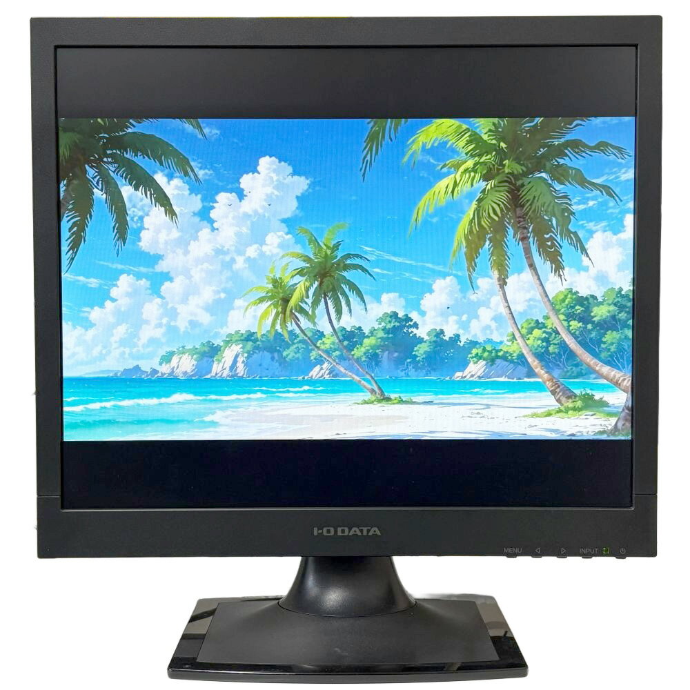 I・O DATA 17型液晶モニター LCD-AD173SESB 1280×1024 SXGA フリッカーレス設計 ブルーリダクション スピーカー内蔵 アナログRGB DVI-D 非光沢パネル ディスプレイ PC モニター アイオーデータ 【条件付き送料無料】【中古】