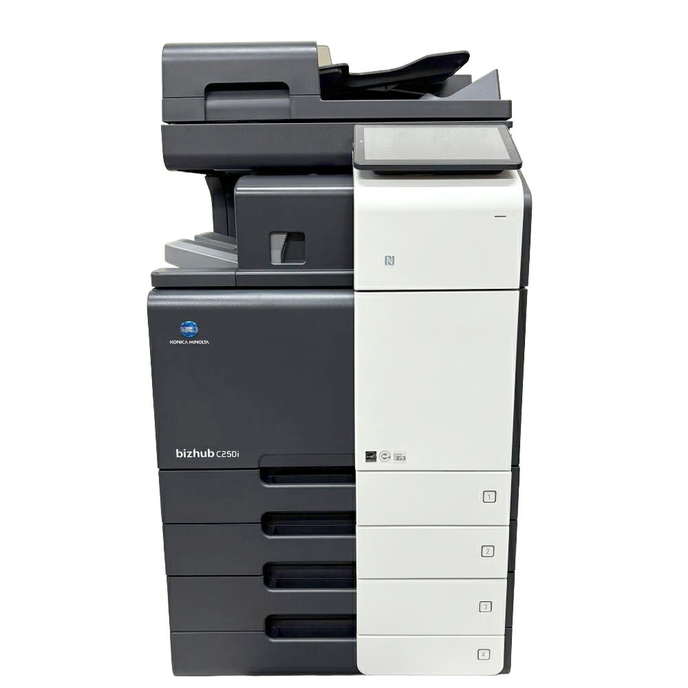 コニカミノルタ カラー複合機 bizhub C250i ステイプル機能付インナーフィニッシャー付き 新品ブラック..