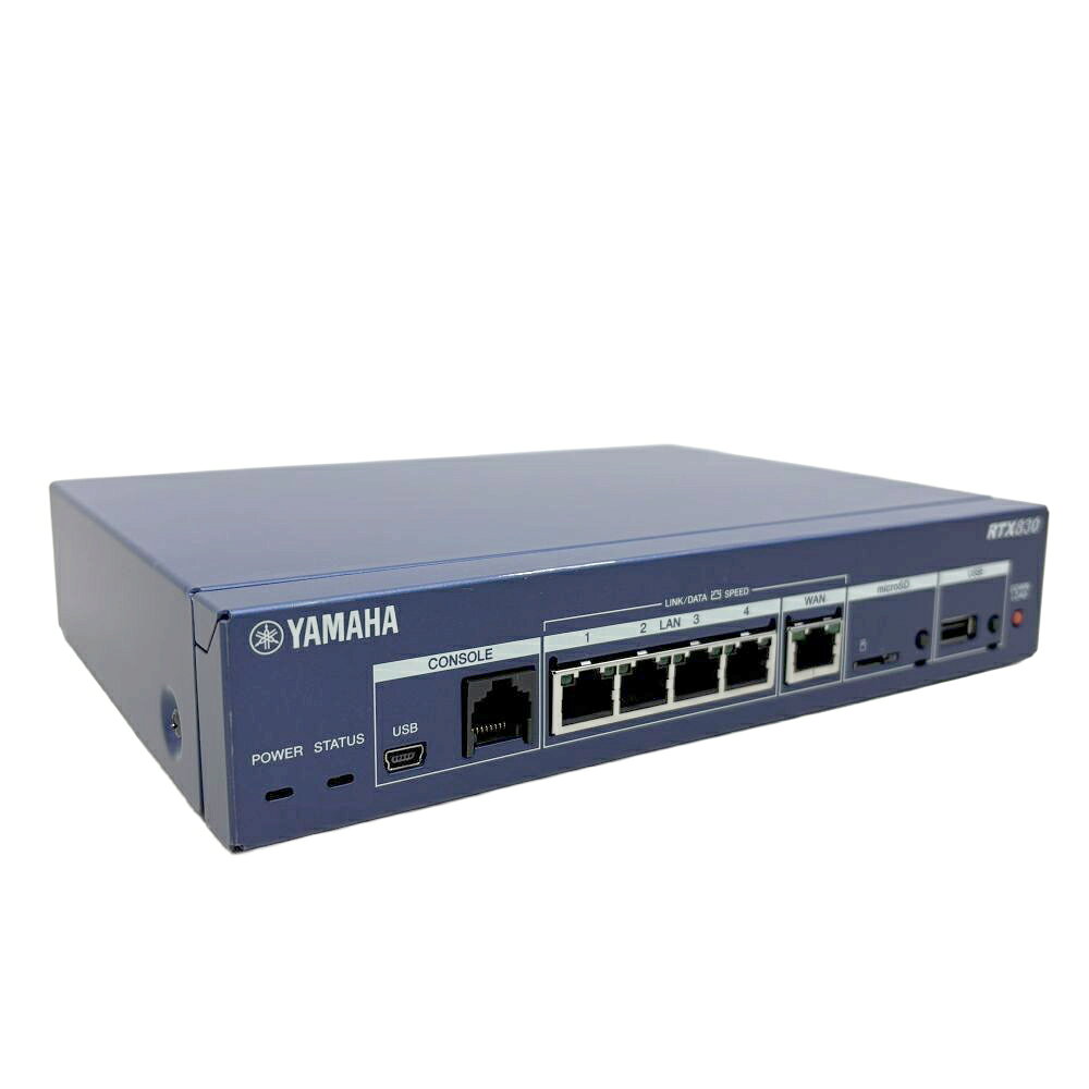 YAMAHA VPNル－ター RTX830 ギガアクセス 小規模拠点向 ネットワーク 有線ブロードバンドルーター IPv6 PPPoE ヤマハ 【送料無料】【中古】