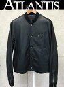 CHROME HEARTS 銀座店 クロムハーツ FLURRIES レザー ジャケット クロスボタン BSフレア メンズ size：M JVP 黒