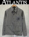 クロムハーツ CHROME HEARTS 銀座店 クロムハーツ ワークドッグ ヒッコリー ストライプ ジャケット size:S ネイビー系