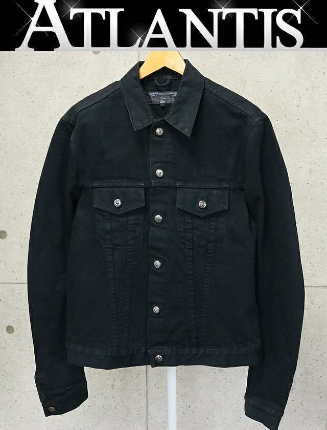 CHROME HEARTS 銀座店 ホースシューボタン クロスパッチ ブラックデニム ジャケット size:M 黒 93751のサムネイル