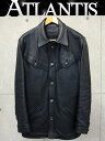 CHROME HEARTS 銀座店 クロムハーツ 美品 クローボタン ハンティングジャケット メンズ レザー size:L 黒 93937