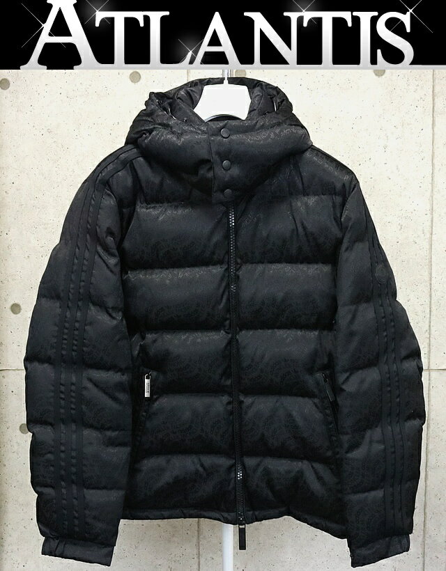 MONCLER 銀座店 モンクレール アディダス コラボ ALPBACH 3ストライプ ダウンジャケット size:3 黒 94646