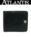 クロムハーツ CHROME HEARTS 銀座店 クロムハーツ インボイス付き 1スナップ ウォレット クロスボタン 二つ折り財布 レザー SV925 黒 94663