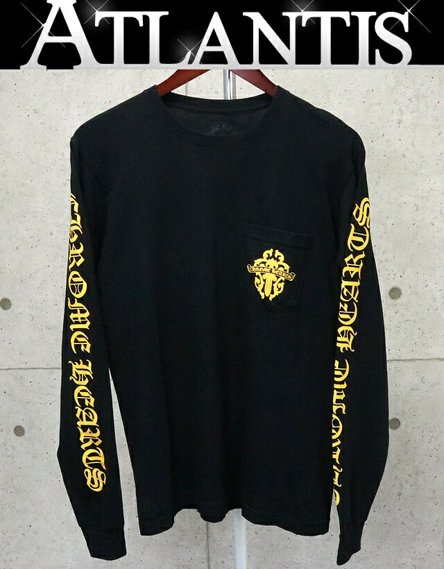 CHROME HEARTS 銀座店 クロムハーツ ヴァインダガー ロンT ポケット 長袖 メンズ size:M 黒 94682