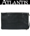 CHROME HEARTS 銀座店 新品 クロムハーツ SALE インボイス付き フラットポーチ クラッチバッグ レザー シルバー SV925 黒 96009