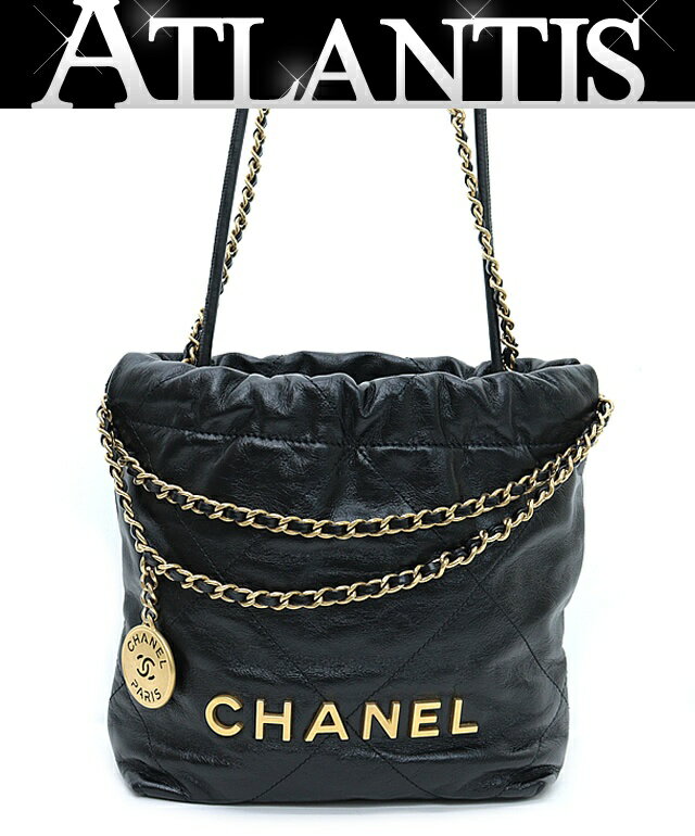 【広尾店】極美品 シャネル CHANEL シャネル22 ミニ ショルダーバッグ ラムスキン シリアルプレート 【15494】のサムネイル