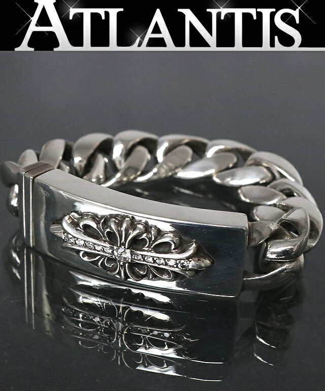 CHROME HEARTS 銀座店 クロムハーツ フローラルクロス IDブレス パヴェダイヤ クラシックチェーン 10リンク SV925 97380