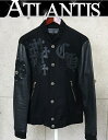 CHROME HEARTS 銀座店 クロムハーツ レターマン BSフレア ジャケット スタジャン JVP メンズ size:S 黒 97420