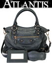 バレンシアガ BALENCIAGA ジャイアントタウン 2WAYバッグ ショルダーバッグ レザー ダークグレー 285434 【70317】(4)