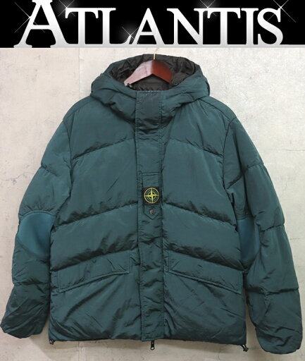 STONE ISLAND 銀座店 ストーンアイランド ナイロンメタル リバーシブル フーディ ダウンジャケット size:M カーキ系 98587 STONE ISLAND 銀座店 ストーンアイランド ナイロンメタル リバーシブル フーディ ダウンジャケット size:M カーキ系 98587