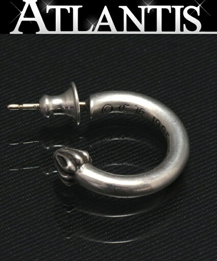 CHROME HEARTS 銀座店 クロムハーツ プレーン フープ ピアス メンズ シルバー SV925 98658 CHROME HEARTS 銀座店 クロムハーツ プレーン フープ ピアス メンズ シルバー SV925 98658