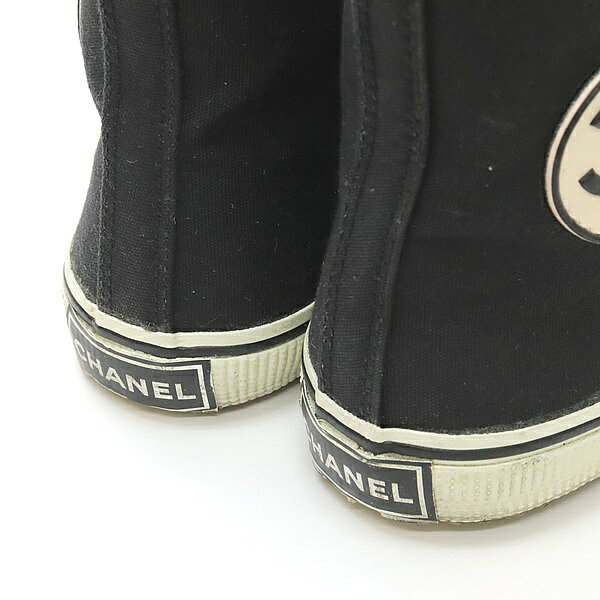 【広尾店】 シャネル CHANEL ココマークハイカットスニーカー size37 【16401】
