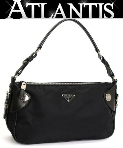プラダ PRADA 三角ロゴ ワンショルダーバッグ ナイロン 黒 【71039】 プラダ PRADA 三角ロゴ ワンショルダーバッグ ナイロン 黒 【71039】