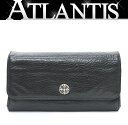 【広尾店】CHROME HEARTS クロムハーツ インボイス付き JUDY クロスボタン ウォレット 長財布 レザー シルバー SV925 黒 【16690】