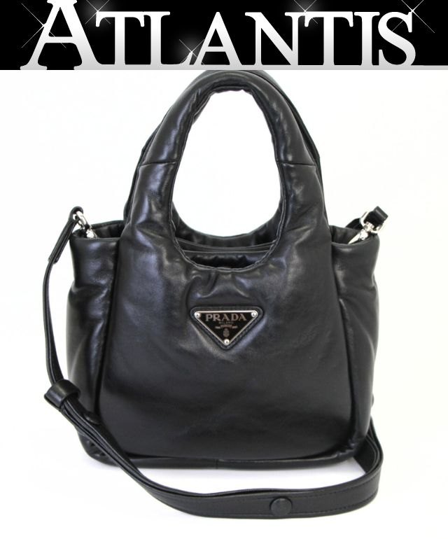 プラダ 2wayハンドバッグ ナッパレザー メタルロゴ 白タグ ゴールド 黒 楽天市場】prada バッグ ナッパレザー(柄ロゴ)(レディース