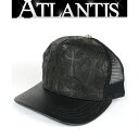 【広尾店】CHROME HEARTS クロムハーツ SALE 美品 フルセメタリークロス レザー トラッカーキャップ 帽子 メンズ SV925 黒 【16702...