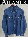 CHROME HEARTS 銀座店 クロムハーツ 新品 WORKDOG ワークドッグ クロスパッチ デニムシャツ ジャケット メンズ SV925 size:M 青 99875