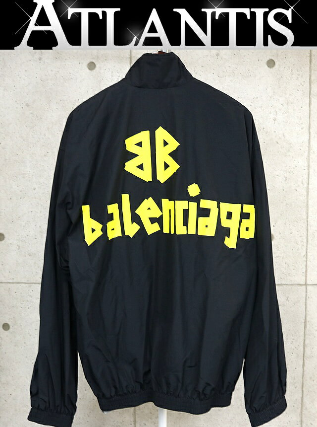 BALENCIAGA 銀座店 バレンシアガ 新品 Tape Type バックプリント ウインドブレーカー メンズ size:XS 黒 99566