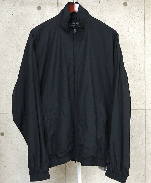 BALENCIAGA 銀座店 バレンシアガ 新品 Tape Type バックプリント ウインドブレーカー メンズ size:XS 黒 99566