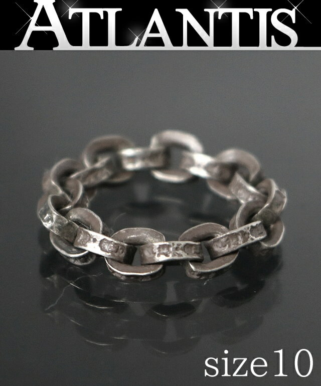 CHROME HEARTS 銀座店 クロムハーツ ペーパーチェーン リング 指輪 メンズ シルバー SV925 約10号 100832