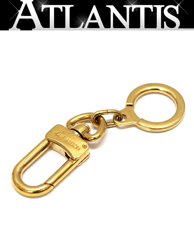 美品 ルイヴィトン LOUIS VUITTON アノクレ キーリング キーホルダー チャーム ゴールド M62698 【72832】