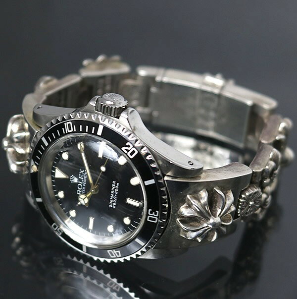 CHROME HEARTS 新宿店 クロムハーツ マルチHリンク ウォッチバンド ロレックス サブマリーナ 5513 86年製 95番台 シルバー 30636