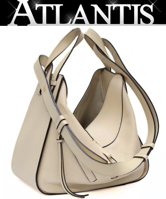 ロエベ LOEWE ハンモック スモール 2WAYバッグ レザー アイボリー 【73153】